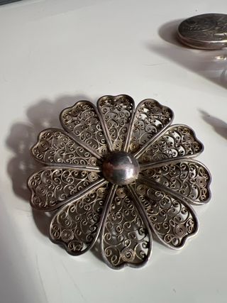 Lote bisutería plata y ámbar