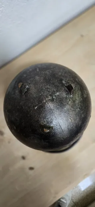 Caldero antiguo hierro fundido