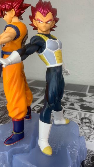 Goku y Vegeta God Figuras Originales con  Caja