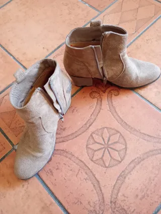 Botines Beige/Marrón Mujer