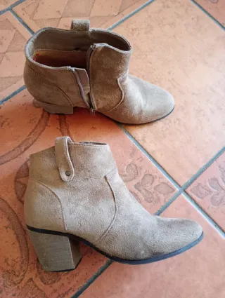 Botines Beige/Marrón Mujer