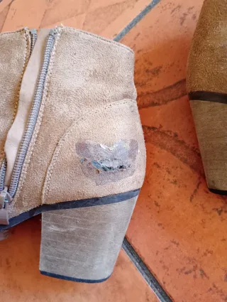 Botines Beige/Marrón Mujer