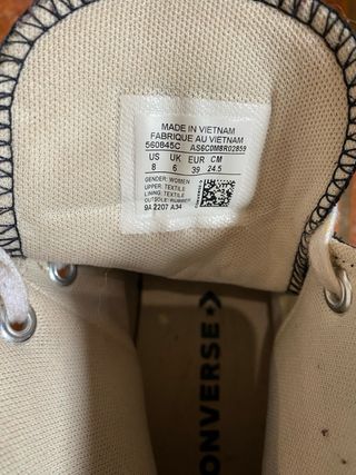 Zapatillas converse negras