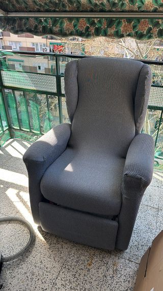 Sillón reclinable naranja para tapizar