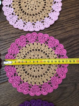 Tappeti all'uncinetto a forma di cuore