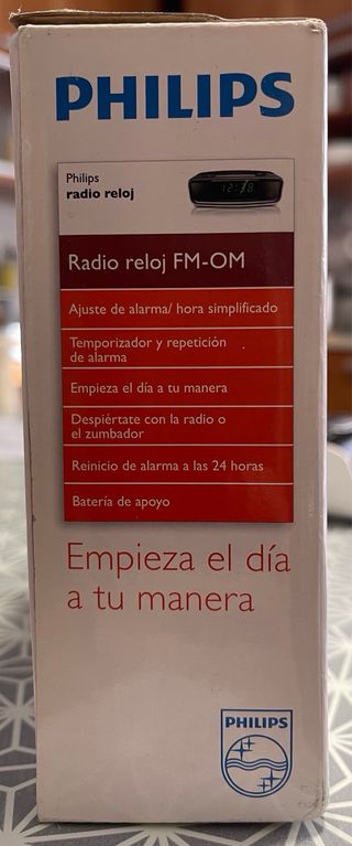 Radio despertador Philips FM-MW