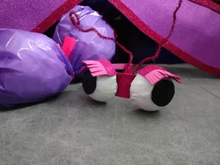 Disfraz Libélula Alas Moradas y Ojos