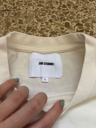 Eme Studios Camiseta Beige Manga Larga