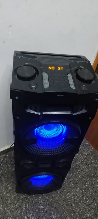 Altavoz Bluetooth Negro con Luces