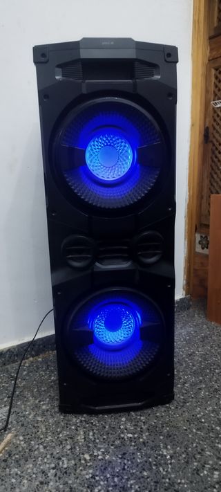 Altavoz Bluetooth Negro con Luces