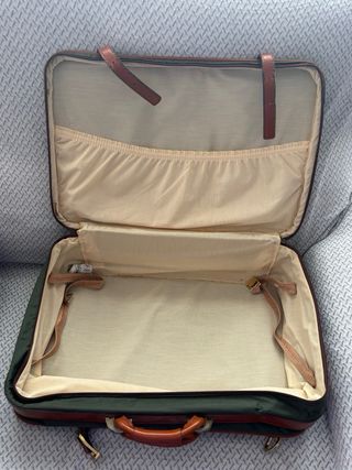 Maleta Vintage Marrón y Verde