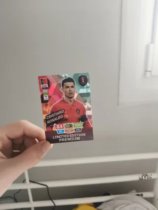 Cromo Cristiano Ronaldo Edición Limitada Mundial
