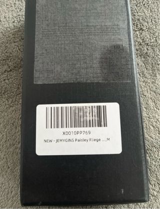 Conjunto Pajarita y Pañuelo Paisley con Gemelos