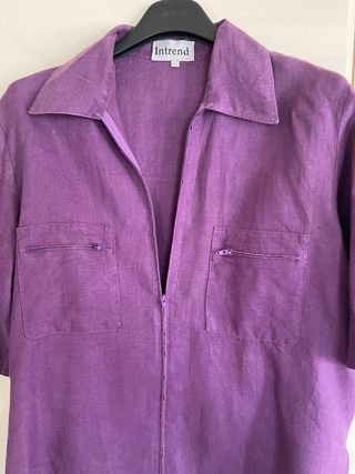 Camicia donna Intrend 100% lino XL