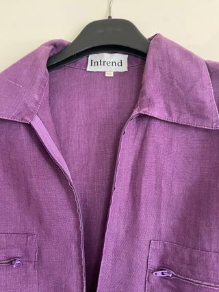 Camicia donna Intrend 100% lino XL