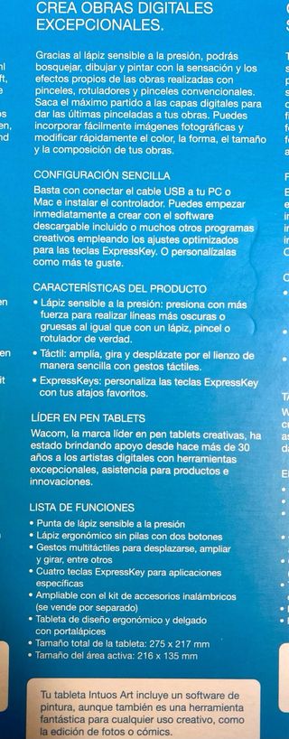 Tableta Gráfica Wacom Intuos Art (M)