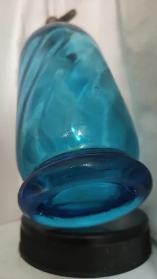 Sifón azul antiguo. Labarthe. Pau.