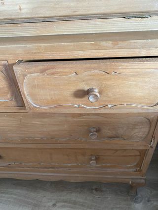 Cajonera-secreter antigua madera natural