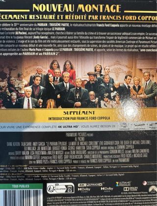 The Godfather III - Coda (4K Steelbook)