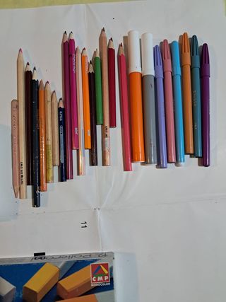 Set 24 Gessi Policromi Quadrati Colori Intensi