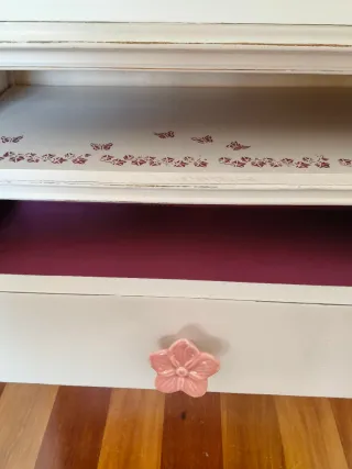 Mesita Noche Antigua Restaurada