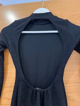 Vestido negro brillo Subdued Talla XS