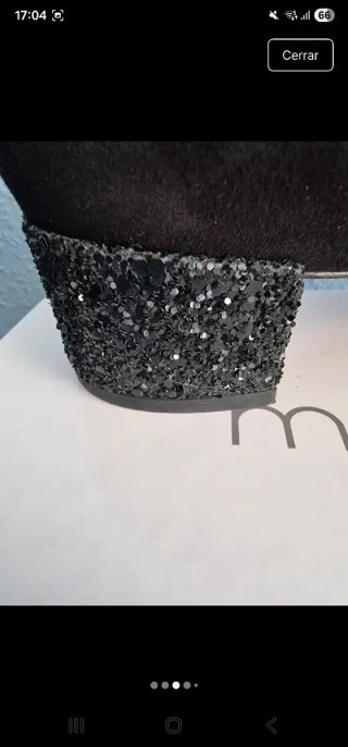 Zapatos Mellow Yellow Negros Tacón Brillante