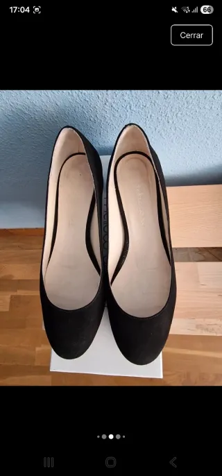 Zapatos Mellow Yellow Negros Tacón Brillante