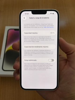 iPhone 14 Bianco 83% Batteria