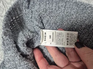 Jersey SHEIN cuello alto gris 13-14 años