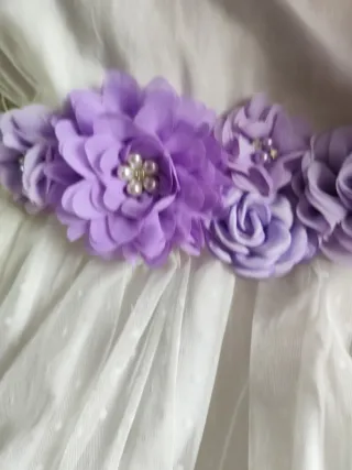 Vestido Comunión Blanco Talla 9-10 años