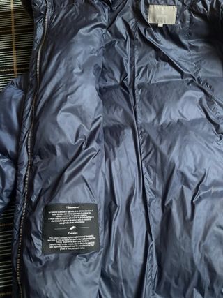 Abrigo de plumas Síntesis azul