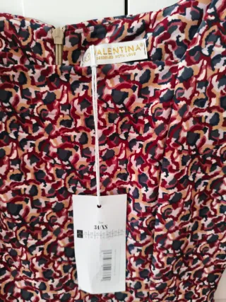 Vestido manga larga Valentina estampado.Nuevo