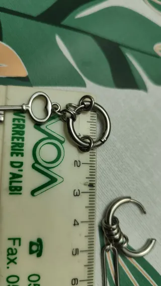 Pendientes Acero Inoxidable amovibles