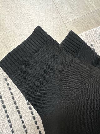 Botines calcetín tacón negros