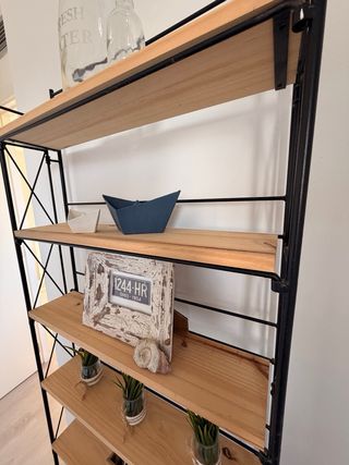 Estantería Industrial Vintage Hierro y Madera