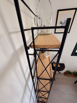 Estantería Industrial Vintage Hierro y Madera