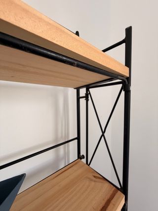 Estantería Industrial Vintage Hierro y Madera