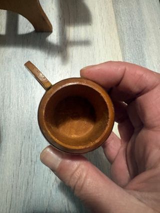 Mini barril de madera decorado