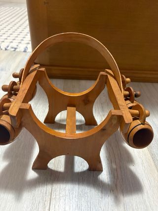 Mini barril de madera decorado
