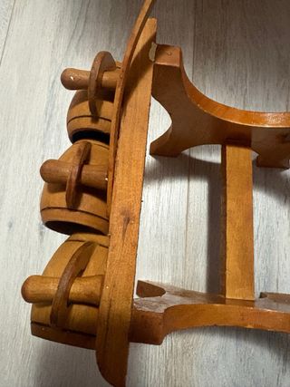 Mini barril de madera decorado