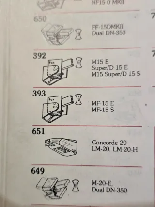 Aguja Tocadiscos Ortofon FOX 392 DST-W