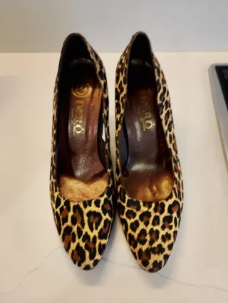 A ESTRENAR Zapatos tacón DERO estampado leopardo