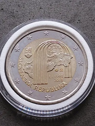 2€ Commemorativo Slovacchia 2018. 25° Repubblica