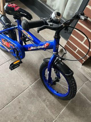 Bicicleta infantil azul Racing