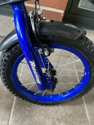 Bicicleta infantil azul Racing