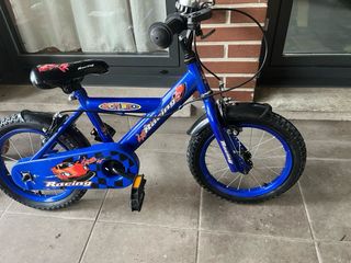 Bicicleta infantil azul Racing