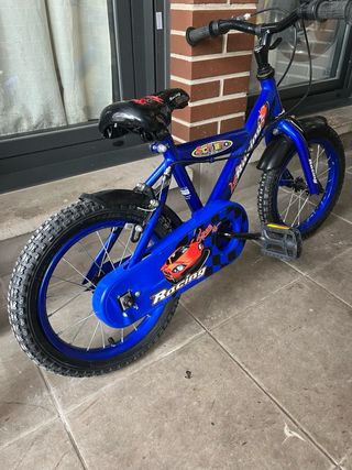 Bicicleta infantil azul Racing