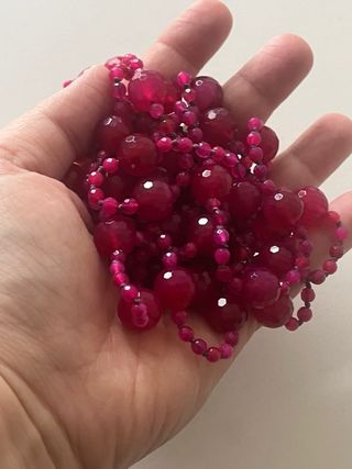 Collana Giada Rosa