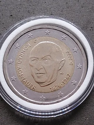 2€ Germania 2026 Adenauer Commemorativo